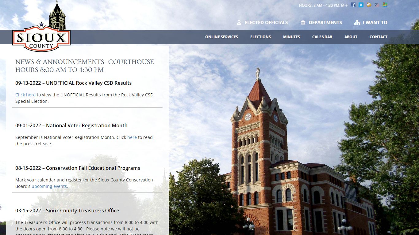 Sioux County, Iowa - Official County Courthouse Website